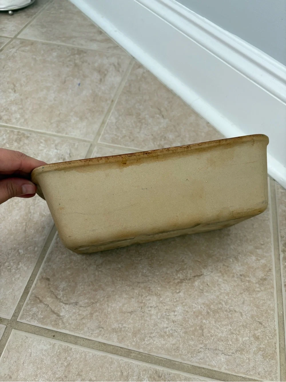 Pampered Chef stoneware loaf pan part of their 